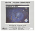 Vintage Telkom Art and the Internet 1997 offset lithograph print showcasing retro telecommunications design and artwork.