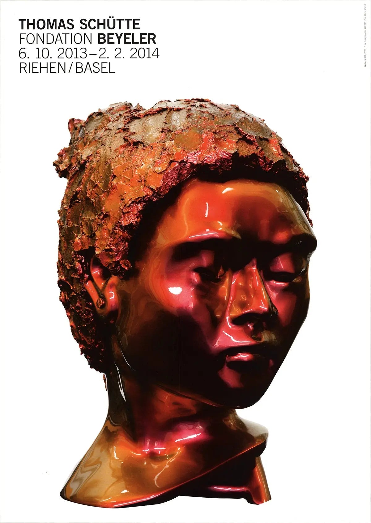 Thomas Schütte Walser's Wife 2013 offset lithograph exhibition poster featuring artwork by Thomas Schütte.