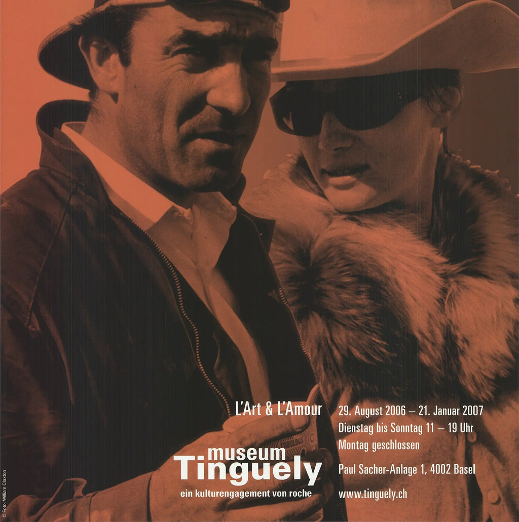 Tinguely & Saint Phalle Une Guerre des Joies exhibition poster art print featuring colorful abstract designs and vibrant artwork.