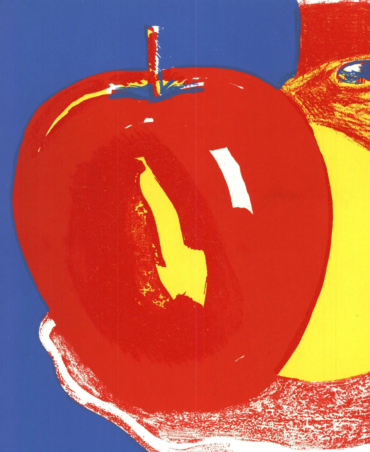 Tom Wesselmann Fruit Plate 1964 lithograph art print showing vibrant fruit illustration on paper artwork.