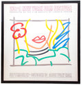 Framed Tom Wesselmann Monica 1985 New York Film Festival serigraph poster showcasing bold colors and modern art design