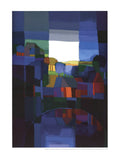 Ton Schulten Quietness 1999 offset lithograph landscape art poster showing serene natural scene in soft colors.