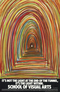 Tony Palladino Light Within School of Visual Arts poster from 1983, featuring abstract artwork by Tony Palladino.