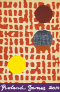 Official French Open lithograph poster featuring Juan Usle for Roland Garros 2014 by Original Juan Usle.