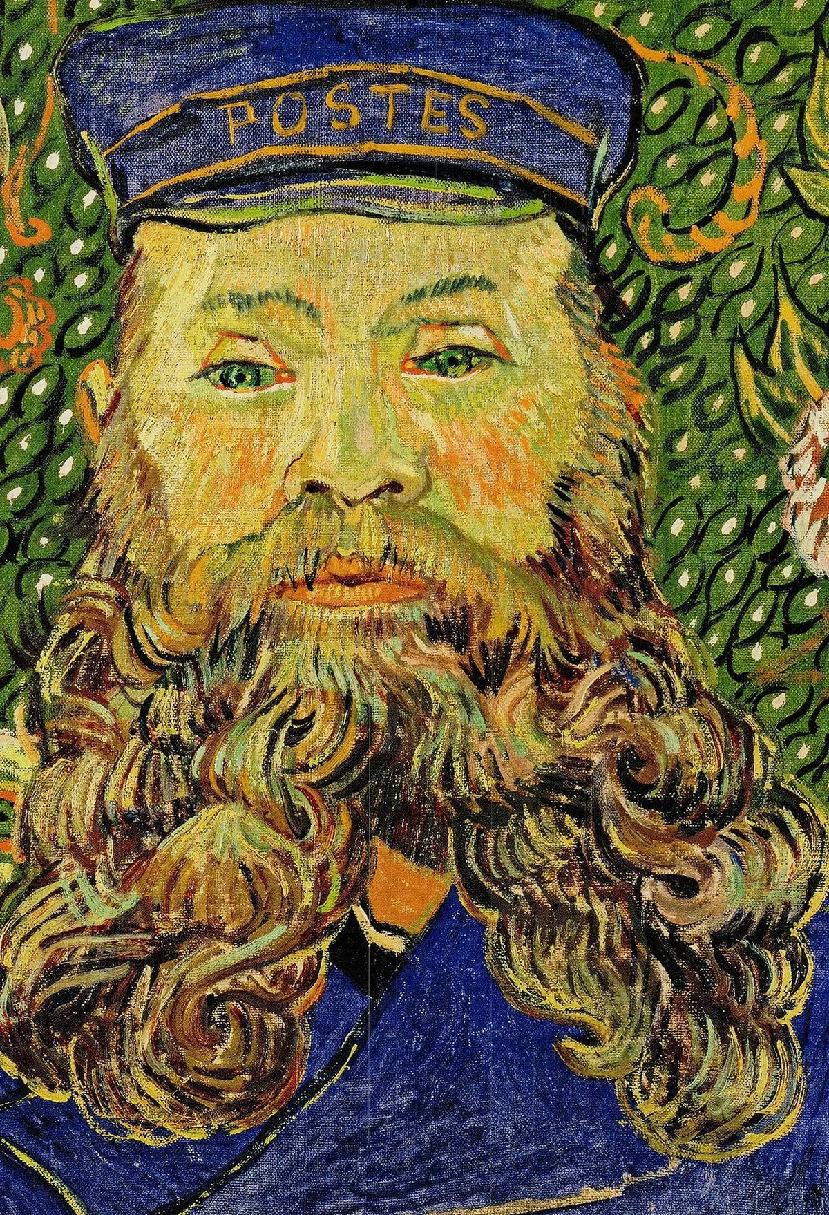 Vincent van Gogh The Postman 2007 portrait offset lithograph art poster showing van Gogh's expressive painting style