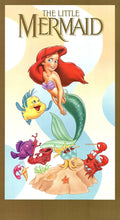 Walt Disney The Little Mermaid offset lithograph animation movie poster featuring Ariel and underwater scene artwork.
