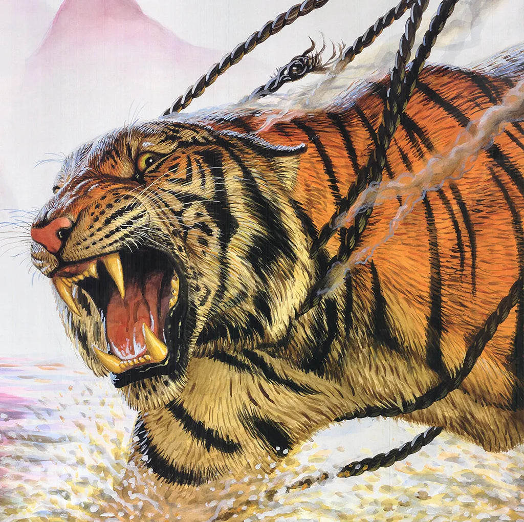 Signed Walton Ford Bengal Tiger art poster from Gagosian Gallery 2022, featuring detailed tiger illustration by Walton Ford.
