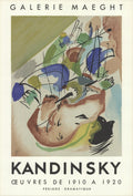 Vintage lithograph art poster of Wassily Kandinsky's Improvisation XXXI, 1955, showcasing abstract colorful shapes and artistic style.