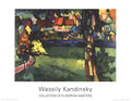Wassily Kandinsky Murnau 1994 offset lithograph modernist art poster featuring abstract shapes and bold colors.