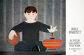 Will Barnet The Red Top 1984 offset lithograph art poster featuring bold red top and abstract portrait style artwork.