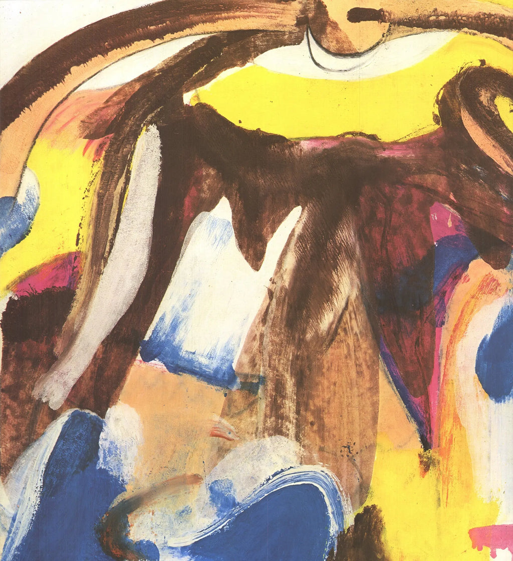 Willem de Kooning Spoleto 1974 original offset lithograph exhibition poster featuring abstract artwork and bold typography.