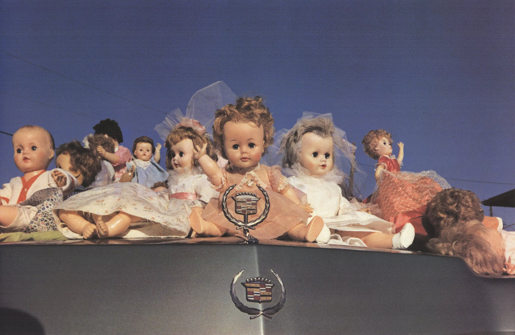 William Eggleston Dolls on a Cadillac 2004 large offset lithograph poster showcasing vibrant vintage imagery and artistic details.