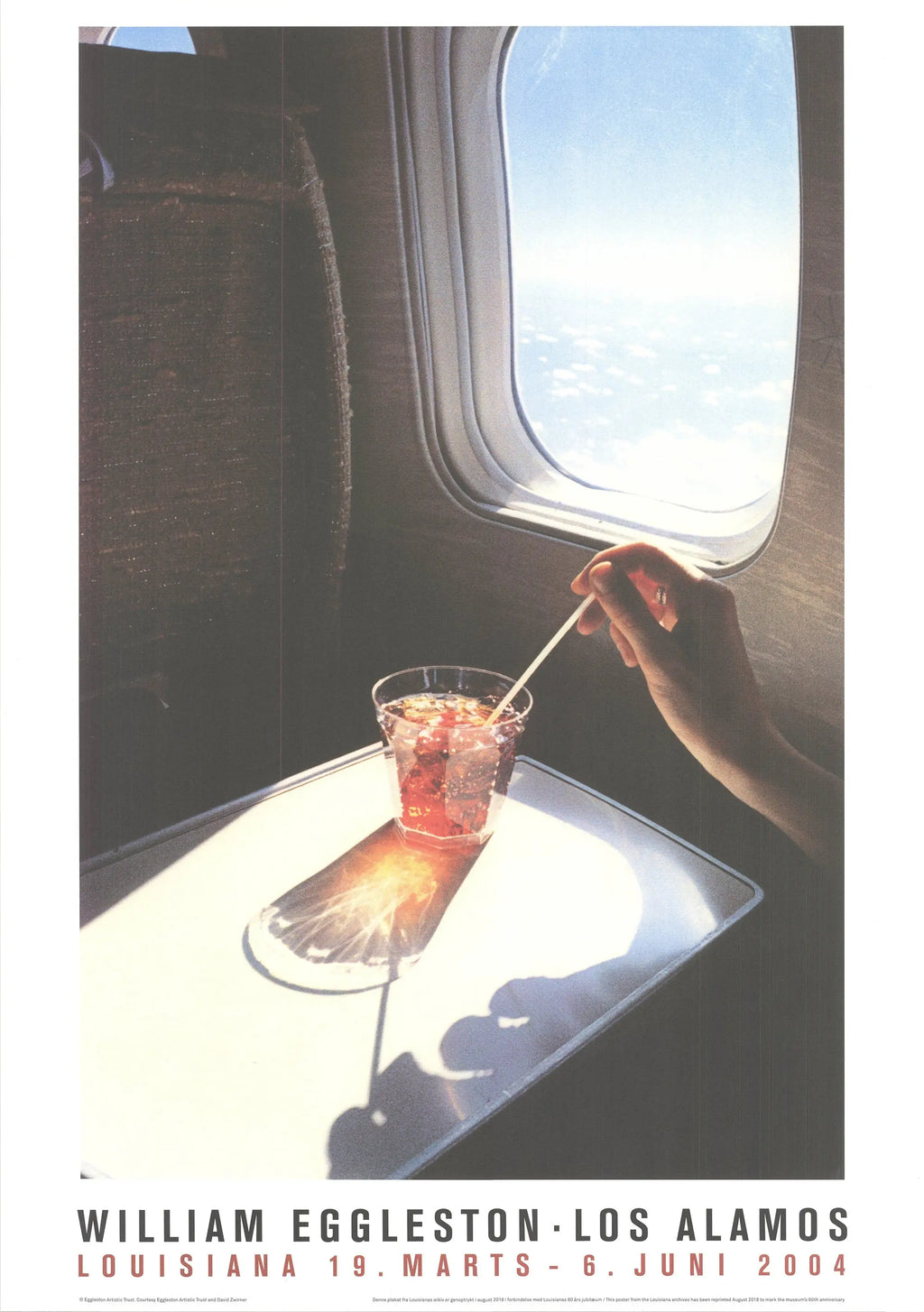 William Eggleston Drink 2018 Louisiana Museum exhibition art poster featuring vibrant colors and artistic photography by William Eggleston.