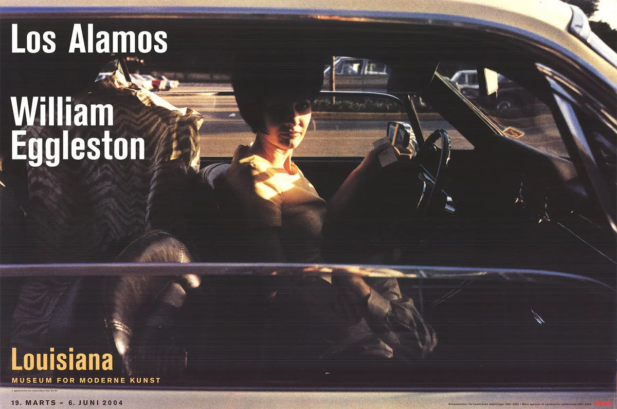 William Eggleston Los Alamos 2014 exhibition art poster featuring vibrant photography by William Eggleston.