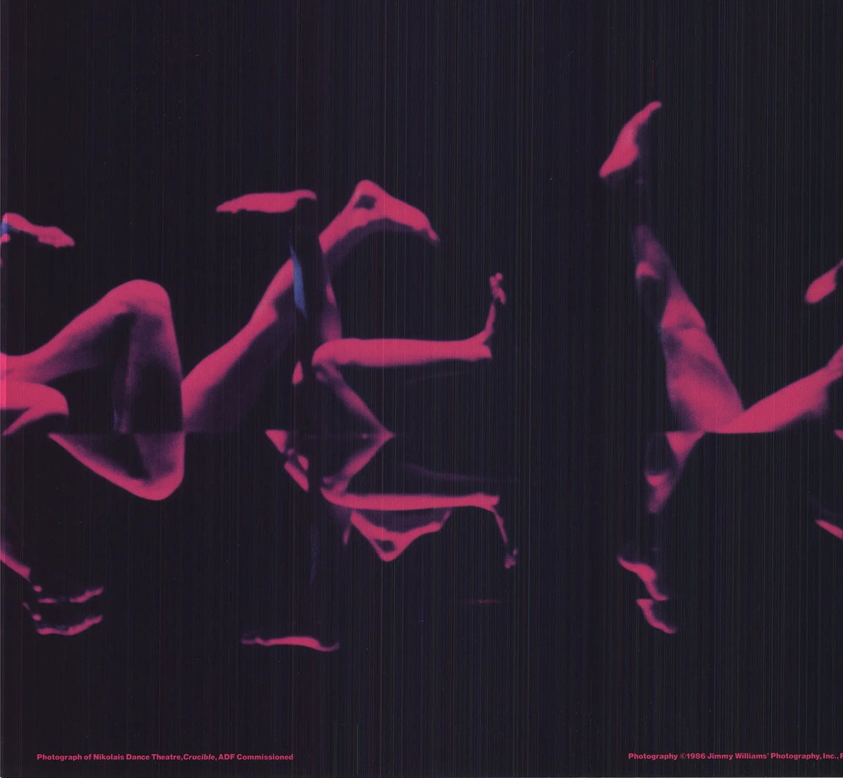 Vintage offset lithograph art poster by Jimmy Williams for the 1986 American Dance Festival, featuring bold dance-themed artwork.
