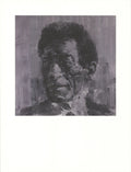 Yan Pei-Ming Portrait of Giacometti 1995 offset lithograph art poster featuring bold imagery and artistic details